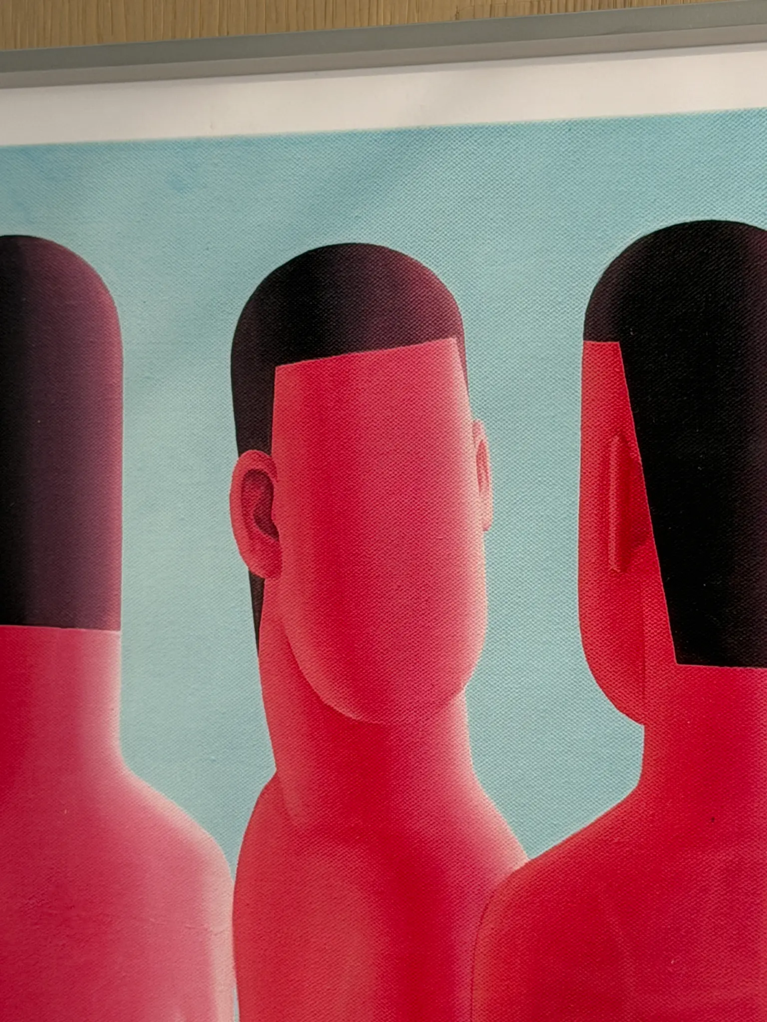 Detail of Wu Qiang Standard Era No.7 giclée print and its white mounting border